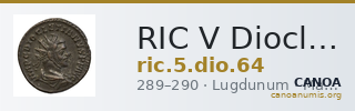 RIC V Diocletian 64 — CANOA