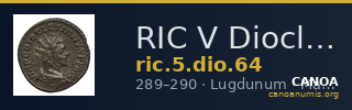 RIC V Diocletian 64 — CANOA
