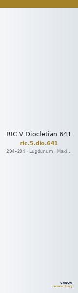RIC V Diocletian 641 — CANOA