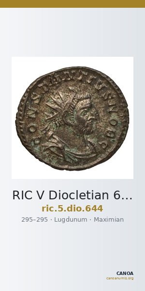 RIC V Diocletian 644 — CANOA