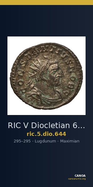 RIC V Diocletian 644 — CANOA