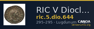 RIC V Diocletian 644 — CANOA