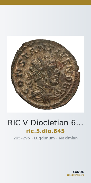 RIC V Diocletian 645 — CANOA