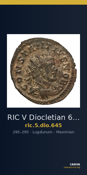 RIC V Diocletian 645 — CANOA