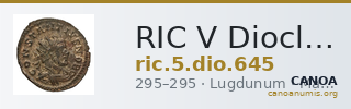 RIC V Diocletian 645 — CANOA