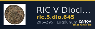 RIC V Diocletian 645 — CANOA