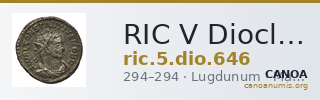 RIC V Diocletian 646 — CANOA