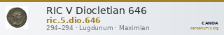 RIC V Diocletian 646 — CANOA