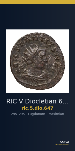 RIC V Diocletian 647 — CANOA