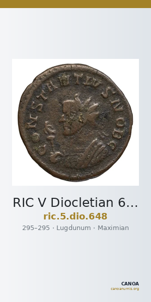 RIC V Diocletian 648 — CANOA