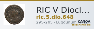 RIC V Diocletian 648 — CANOA