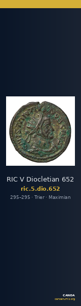 RIC V Diocletian 652 — CANOA