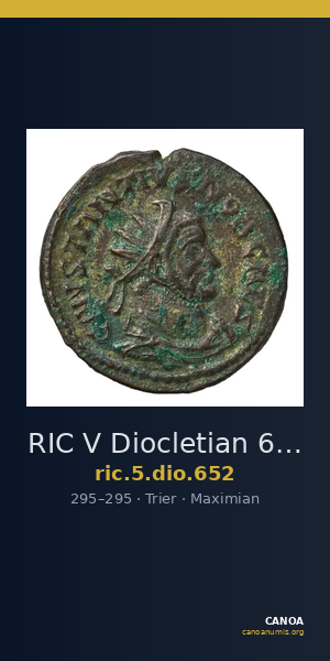 RIC V Diocletian 652 — CANOA