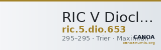 RIC V Diocletian 653 — CANOA