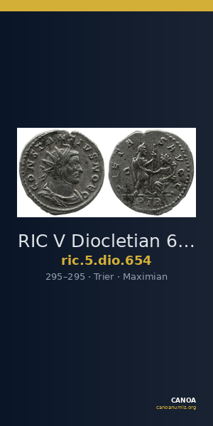 RIC V Diocletian 654 — CANOA