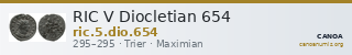 RIC V Diocletian 654 — CANOA