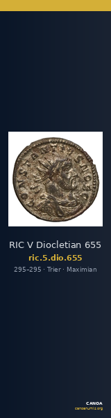 RIC V Diocletian 655 — CANOA
