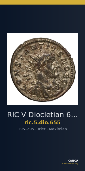 RIC V Diocletian 655 — CANOA