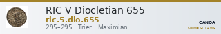 RIC V Diocletian 655 — CANOA
