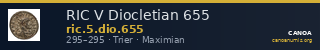 RIC V Diocletian 655 — CANOA