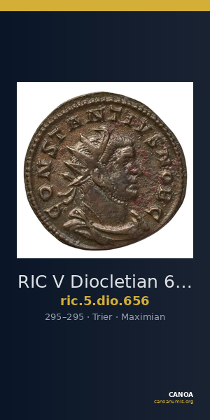 RIC V Diocletian 656 — CANOA