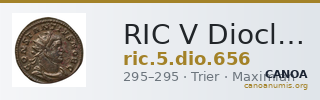 RIC V Diocletian 656 — CANOA