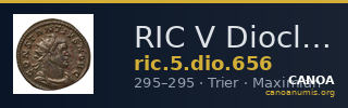 RIC V Diocletian 656 — CANOA