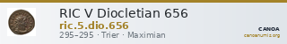 RIC V Diocletian 656 — CANOA