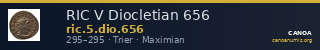 RIC V Diocletian 656 — CANOA