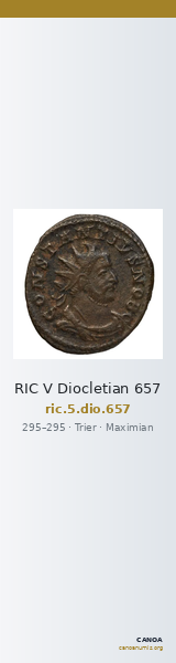RIC V Diocletian 657 — CANOA