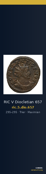 RIC V Diocletian 657 — CANOA