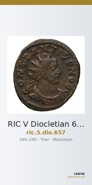 RIC V Diocletian 657 — CANOA
