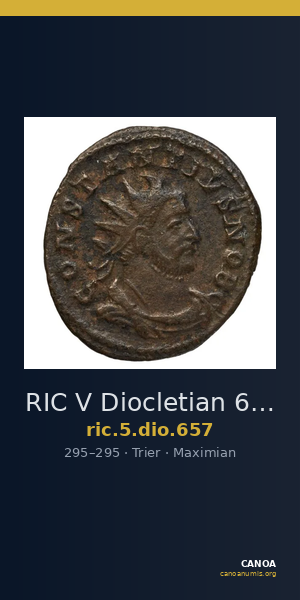 RIC V Diocletian 657 — CANOA