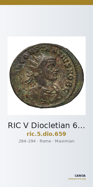 RIC V Diocletian 659 — CANOA