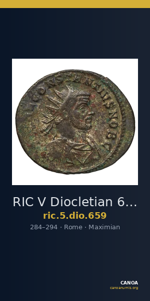 RIC V Diocletian 659 — CANOA
