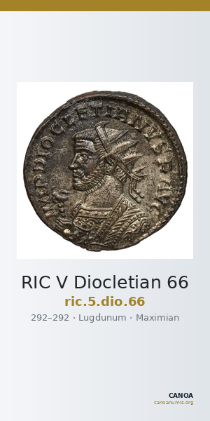 RIC V Diocletian 66 — CANOA