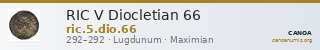 RIC V Diocletian 66 — CANOA