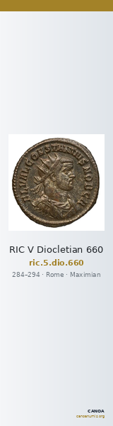 RIC V Diocletian 660 — CANOA