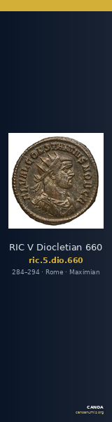 RIC V Diocletian 660 — CANOA