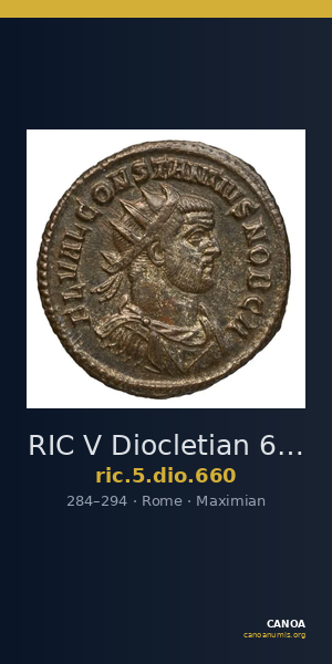 RIC V Diocletian 660 — CANOA