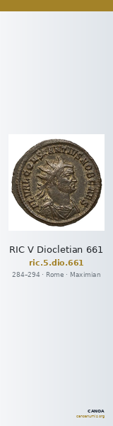 RIC V Diocletian 661 — CANOA