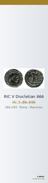 RIC V Diocletian 666 — CANOA