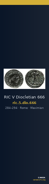 RIC V Diocletian 666 — CANOA