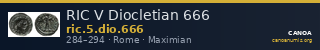 RIC V Diocletian 666 — CANOA