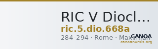 RIC V Diocletian 668a — CANOA
