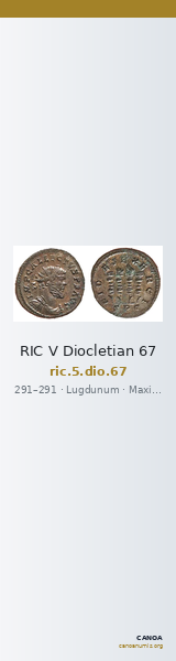 RIC V Diocletian 67 — CANOA
