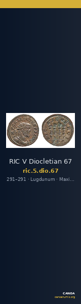RIC V Diocletian 67 — CANOA