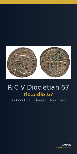 RIC V Diocletian 67 — CANOA
