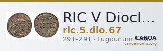 RIC V Diocletian 67 — CANOA