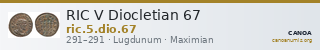 RIC V Diocletian 67 — CANOA